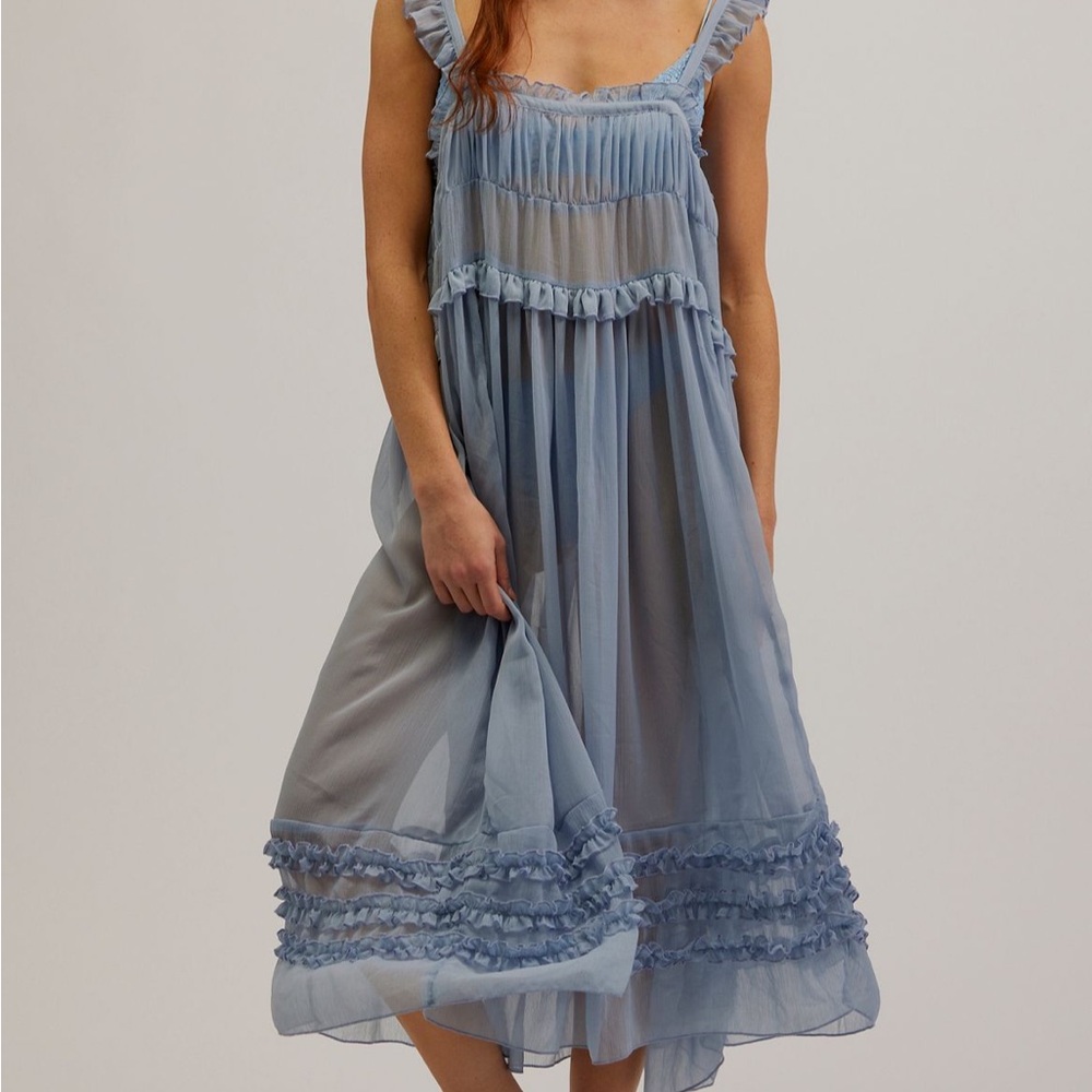 FREE PEOPLE moon phase midi slip dress